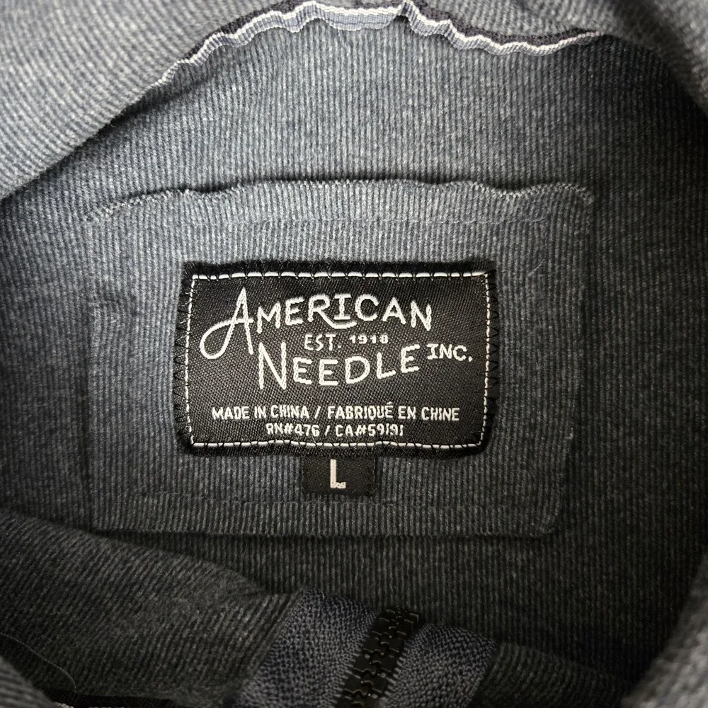 American Needle Hoodie Mens Large Reddimg Country Club Full Zip‎ Soft Golf